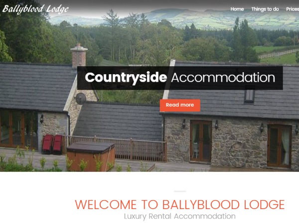 Ballyblood Lodge Website Design Example