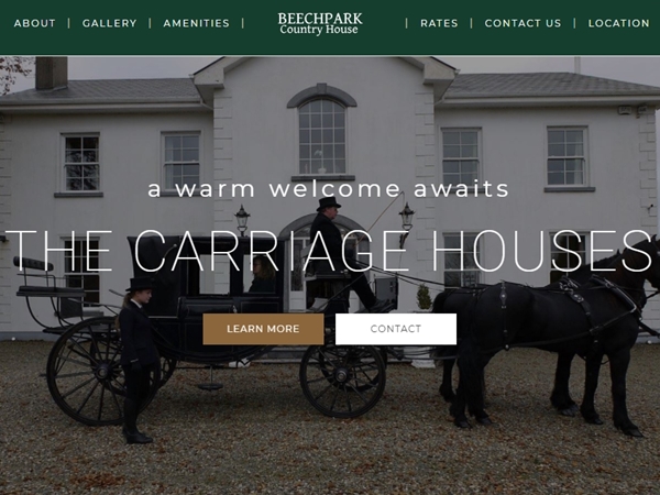 The Carriage Houses Website Design Example