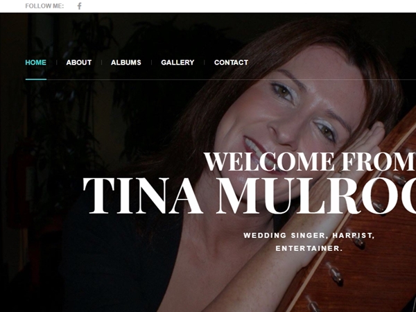 Tina Mulrooney Website Design Example